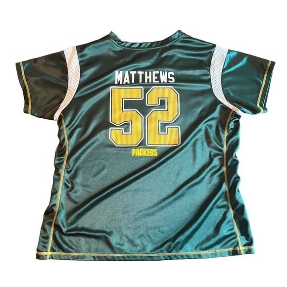 Women's NFL Green Bay Packers Clay Matthews Football Jersey Size 2XL 100 % Poly‍ - Picture 1 of 7